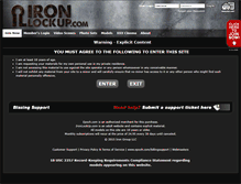 Tablet Screenshot of ironlockup.com